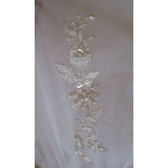 Michaelangelo David's Bridal Wedding Gown Size 2 Beaded Gown T8280 Strapless - Picture 11 of 13